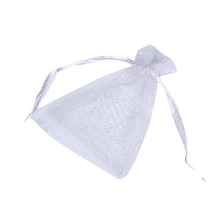 Candy Bag DZT1968 100pcs Organza Wedding Party Decoration Gift Candy Sheer Bags Pouches (Orange) N25