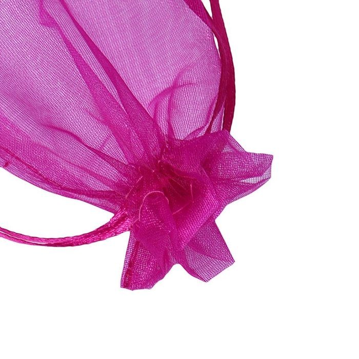 Candy Bag DZT1968 100pcs Organza Wedding Party Decoration Gift Candy Sheer Bags Pouches (Orange) N26