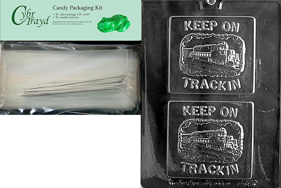 Cybrtrayd J094 Train Greeting Card Jobs Chocolate Candy Mold N3