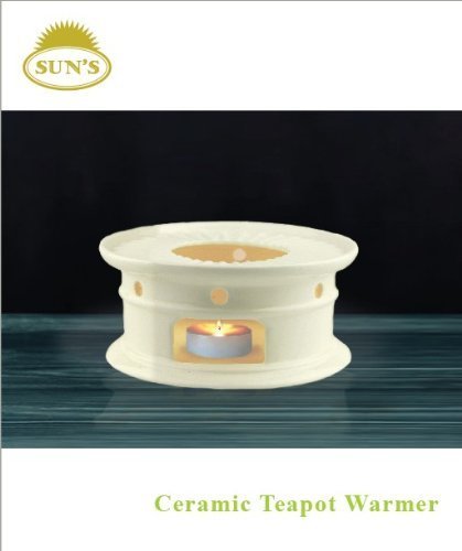 Sun's Tea (Tm) Super White Ceramic Teapot Warmer (White) N2