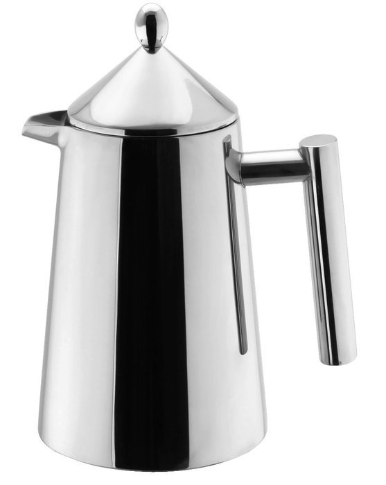 Francois et Mimi Double Wall French Coffee Press, 12-Ounce, Stainless Steel, Conical Top N3
