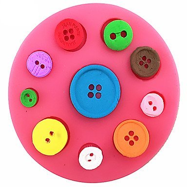 Y&XL&H Button Shaped Silicone Fondant Cake Cake Chocolate Silicone Molds,Decoration Tools Bakeware