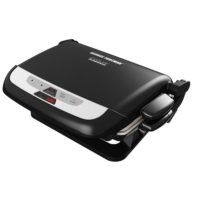 George Foreman GRP4842R 3-in-1 Multi-Plate Evolve Grill, Electric Grill, (Panini Press, Grilling, and Waffle Plates... N13