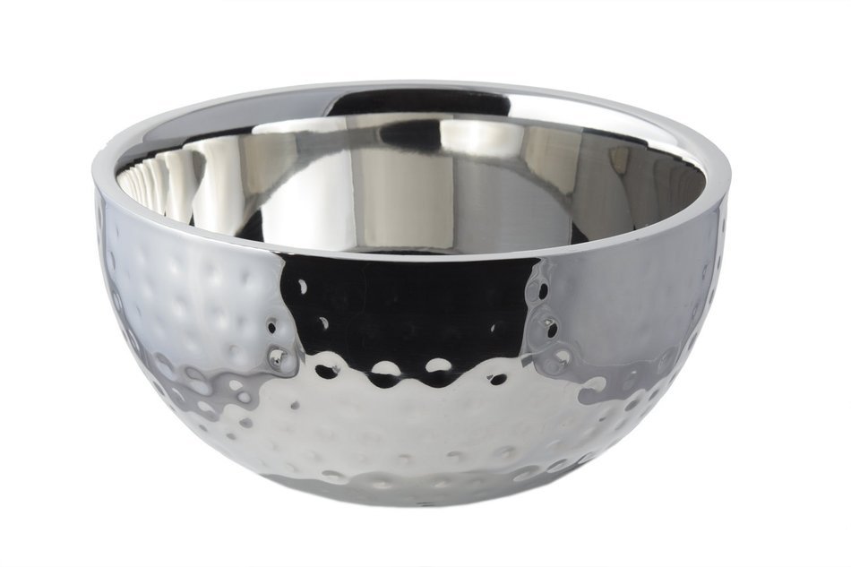 Bon Chef Stainless Steel Double Wall Bowl, Hammer Finish N3