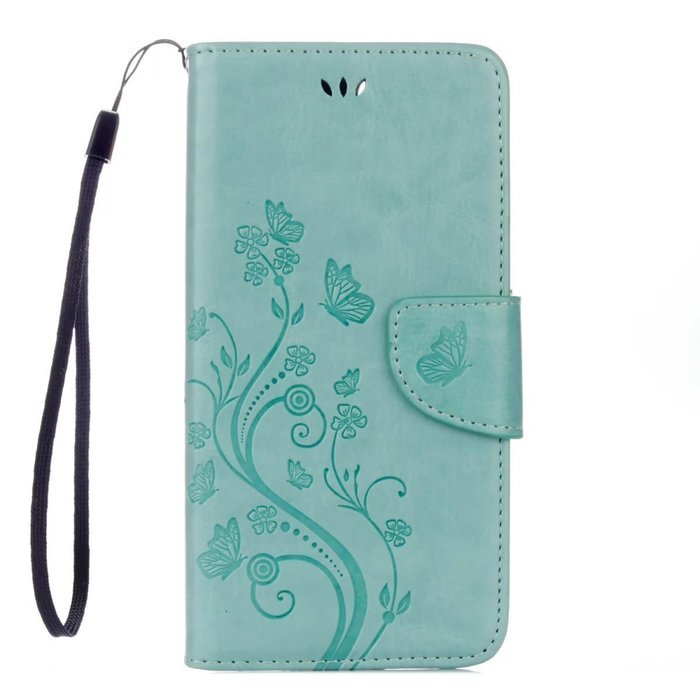 iPhone 7 Plus Case,iPhone 7 Plus Case(5.5") -Aroko Wallet Embossed Flower PU Leather Case with Card Holders &... N18