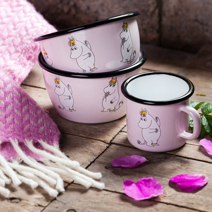 Moomin Snork Maiden Muurla Enamel Bowl N3