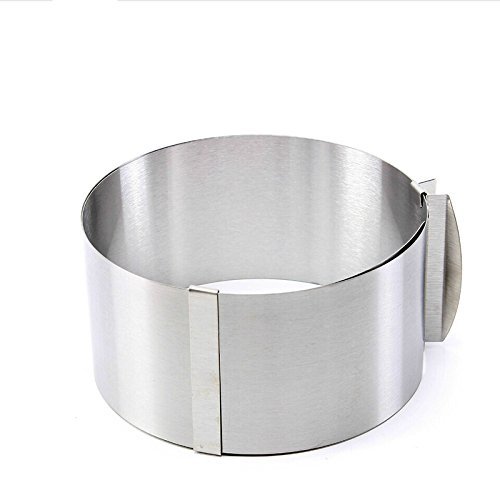 Vking Retractable Stainless Steel Cake Ring Molds Circle Mousse Cake Mould Size Adjustable Diameter Bakeware Cake... N4