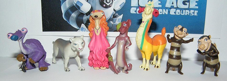 Ice Age Collision Course Movie Deluxe Cake Toppers Cupcake Decorations Set of 13 Figures with Scat, Sid, Diego... N5