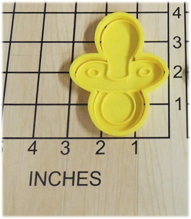 Pacifier shape baby shower Cookie Cutter and Stamp #1093 N2