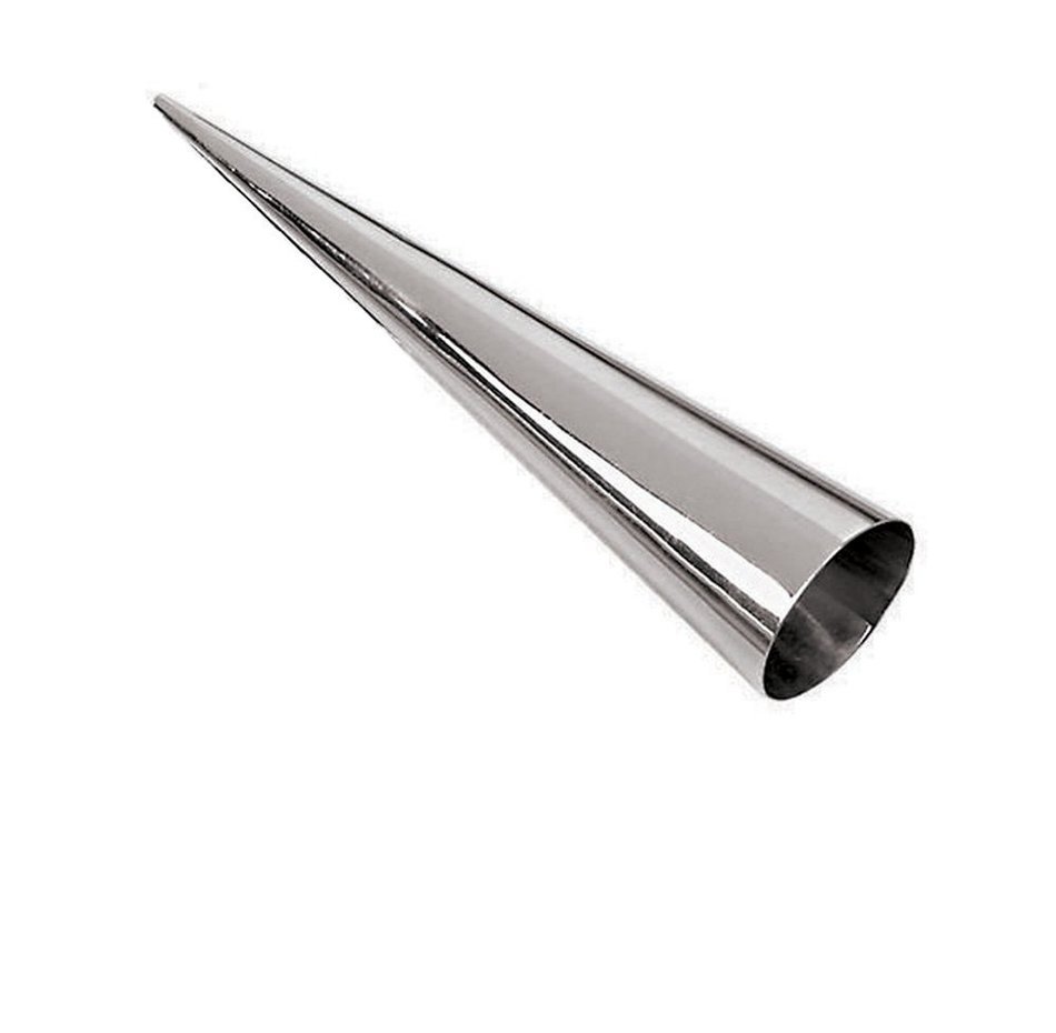 Paderno World Cuisine 1.875 Diameter Stainless Steel Cream Horn Mold N2