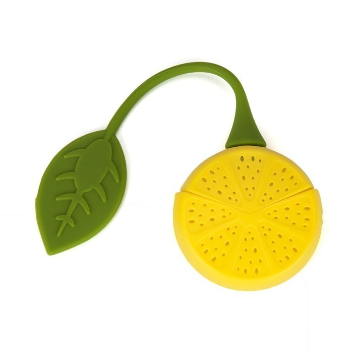 KookieMonsta Colorful Fantastic Silicone Lemon Shape Mini Reusable Tea Infuser Strainer Teapot Teacup