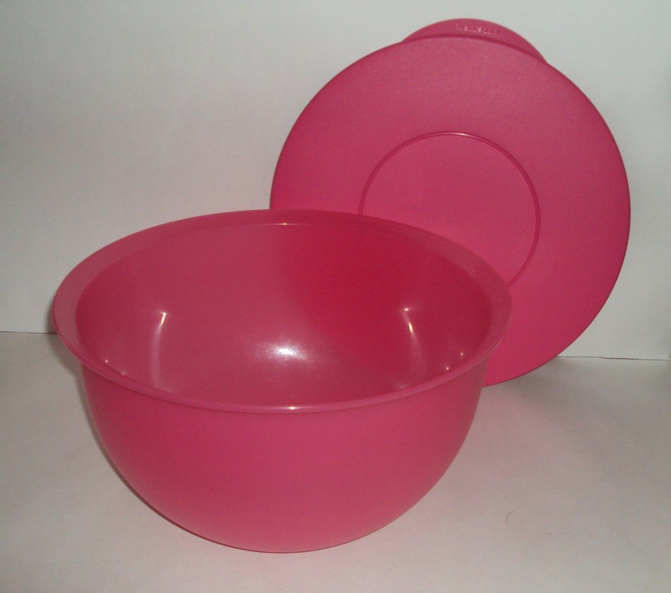 Tupperware Impression 10 Cup Nesting Mixing Bowl Fuchsia Pink N2