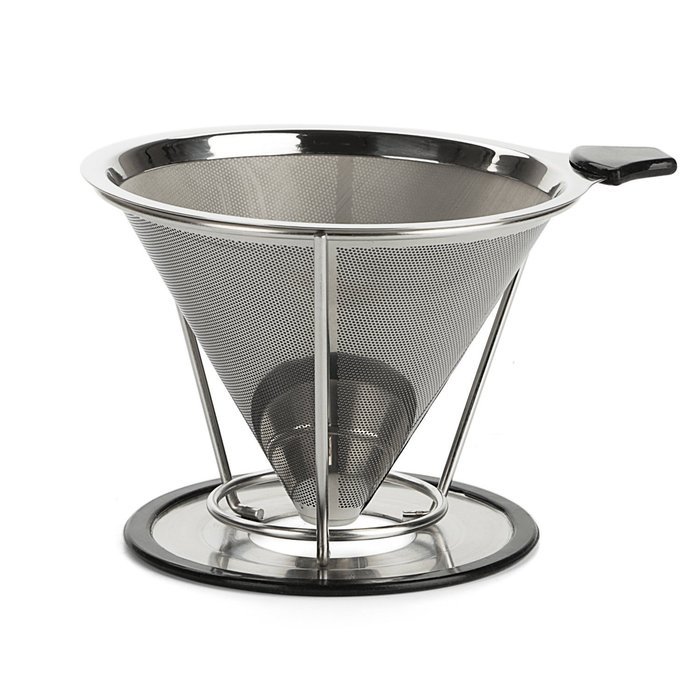 Coffee Dripper, OPACC Stainless Steel Best Pour over Single Cup coffee makerer Reusable Permanent Drip Coffee...