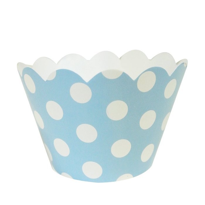 AllyDrew Standard Size Polka Dots Cupcake Wrappers (Set of 20), Orange N21