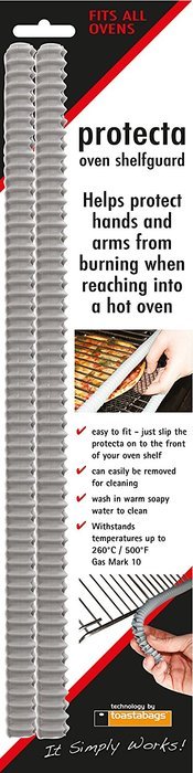 Oven Shelf Guard 14.17 Inch Two Pack Silicon Oven Rack Burn Preventing Front Trim
