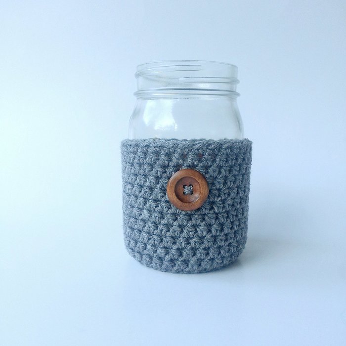 Handmade Drink Holder Grey
