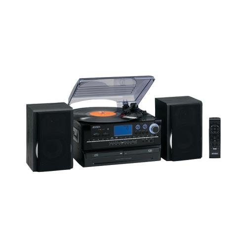 Jensen Jta-980 3-Speed Turntable 2-Cd System With Cassette & Am/Fm Stereo Radio