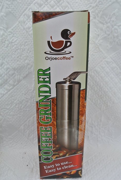 Manual Coffee Grinder - Burr Grinders by Orjoe - Portable Coffee Mill - Stainless Steel - Aeropress Compatible... N7