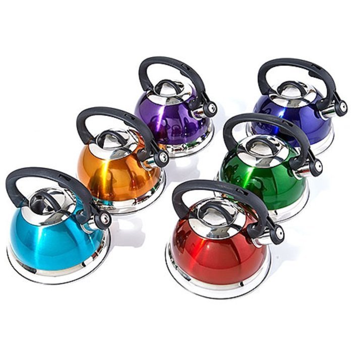 2.5 QT WHISTLING AMBER TEA KETTLE ( NEW)