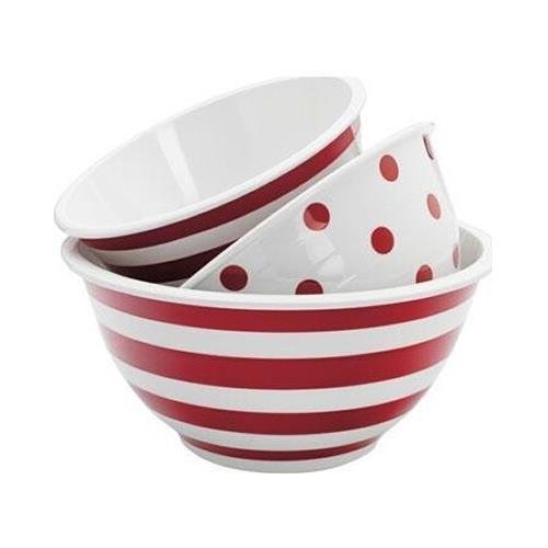 Anchor Hocking - 3Pc Dec.Melamine Mixing Bowl