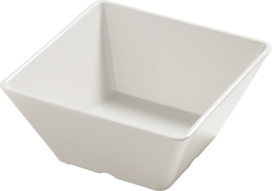 Carlisle 5555037 Balsam Melamine Displayware Square Bowl, 26 oz., Bavarian Cream (Case of 6) N2