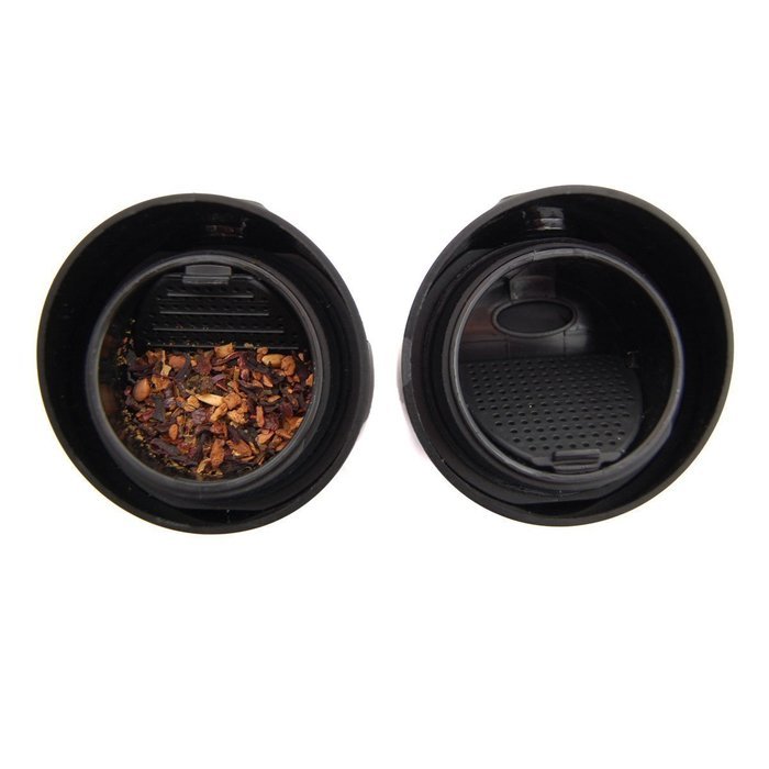 Casaware Trio Tea Infuser - Filter - Travel Tumbler with 2-way Leaf Compartment 16 Ounce (Copper) N8