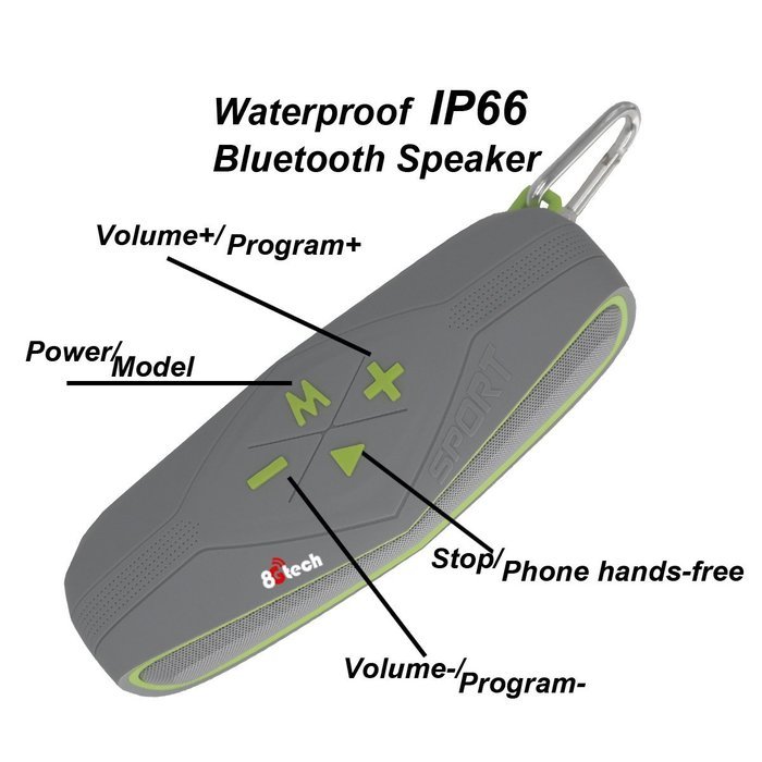 Waterproof Wireless Bluetooth 4.0 Outdoor Speaker Marine and Waterproof Bluetooth Speaker for iPhone Android and... N2