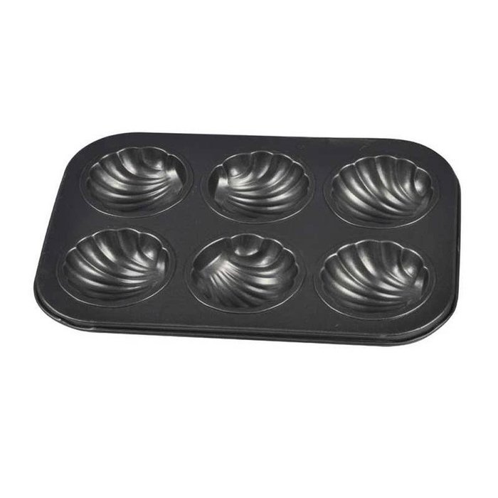 Non-Stick Coating Cake Mold Home Even Shell Mold Pan N4