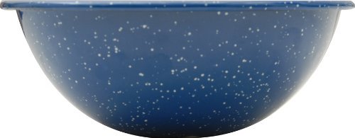 GSI Outdoors 6 inch Enameled Steel Mixing Bowl, Blue