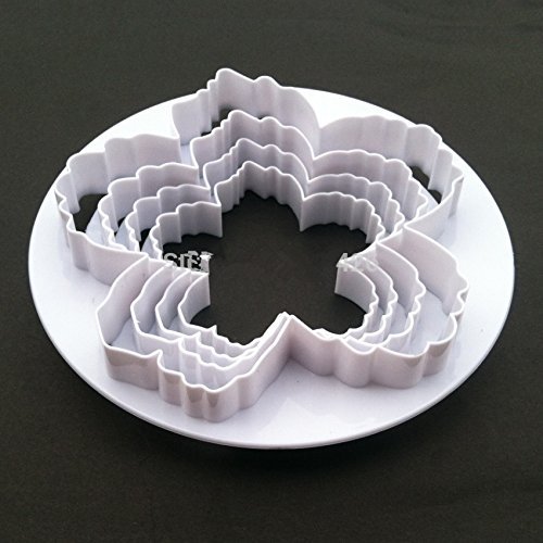 Bigger Peony Petals Cutter, 4pcs/set Gum Paste Flowers Cake Decorating Cutter Fondant Mold Sugar Tools N2