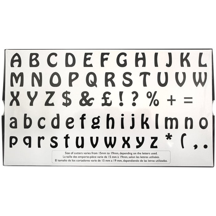 JEM 64 Piece Alphabet Plastic Cutter Set N2