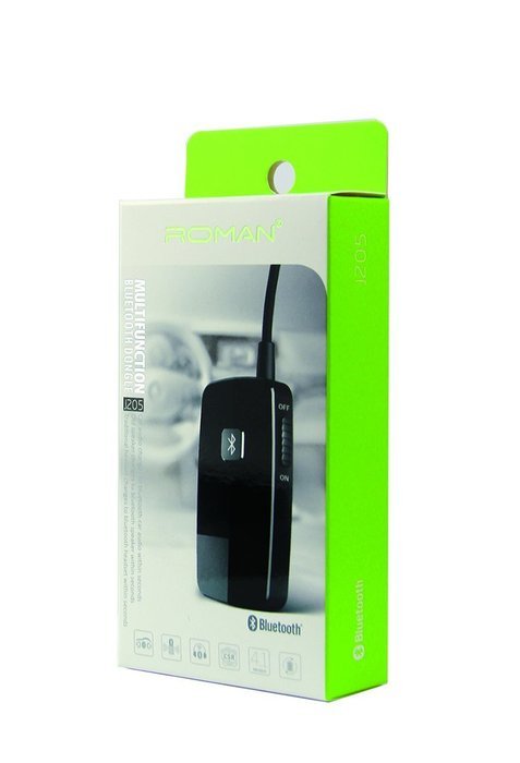 Roman J205 Wireless Stereo Audio Bluetooth Receiver 2-in-1 Transmitter/ Receiver Adapter with Music Transmission... N7