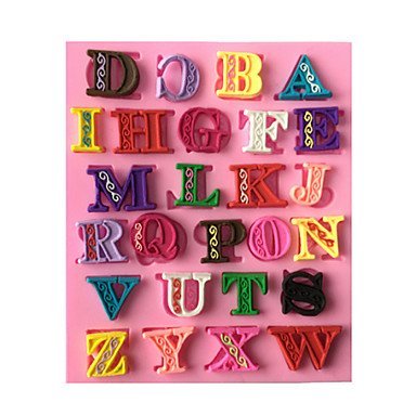 Sher Capital Letters Decoration Fondant Mold Cake Decoration Mold