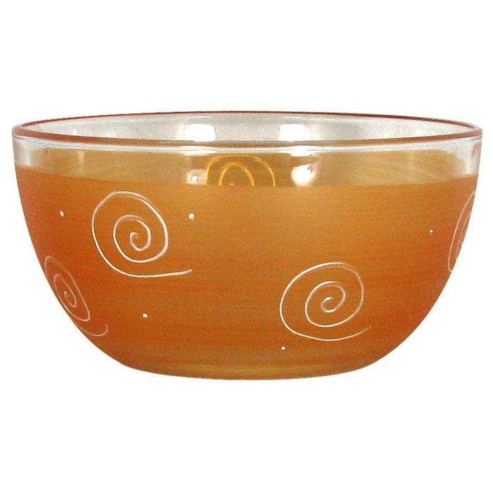 Golden Hill Studio 11" Serving Salad Bowl Hand Painted in the USA by American Artists-Frosted Curl Dot Pink Collection N7