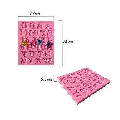 Sher Capital Letters Decoration Fondant Mold Cake Decoration Mold N2