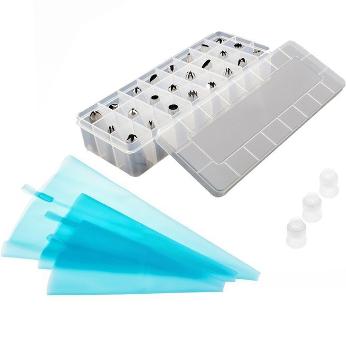 Dreamland 30 in 1 Cake Decorating Tips Kits,24 Piece Professional Stainless Steel DIY Icing Tip Set Tools with... N3
