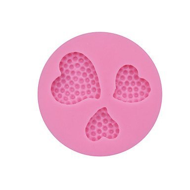 Y&XL&H 3 Holes Sweet Love Valentine Fondant Cake Mould for Decorating Molds Silicone Chocolated Mold Kitchen Accessories