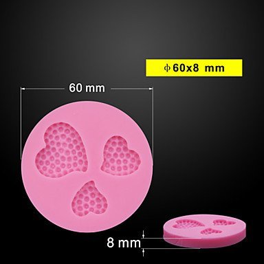 Y&XL&H 3 Holes Sweet Love Valentine Fondant Cake Mould for Decorating Molds Silicone Chocolated Mold Kitchen Accessories N2