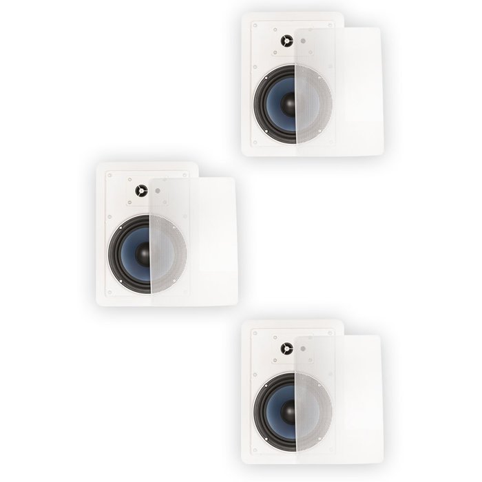 Blue Octave RW63 In Wall 6.5" Speakers 3 Way Home 960 Watts New 3 Speaker Set RW63-3S