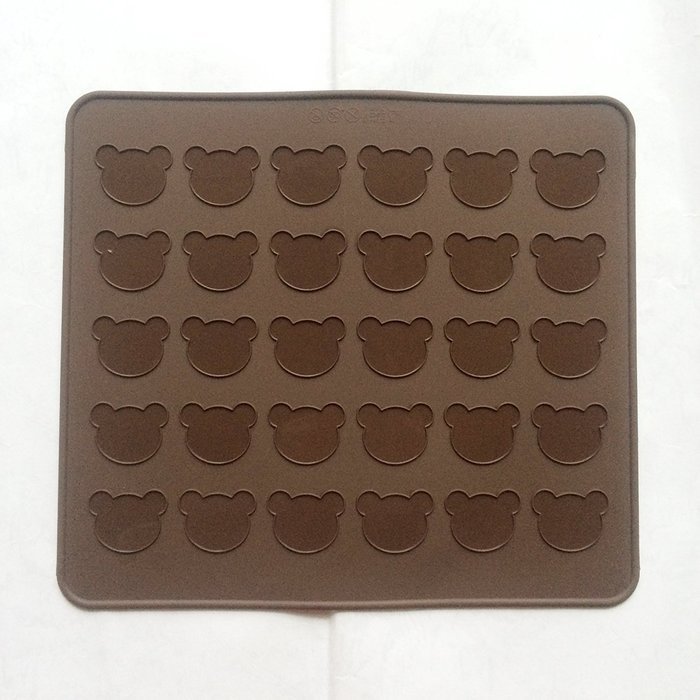 30 cavity animal TEDDY BEAR Macaron Macaroon NonStick Silicone Mat Chocolate Cake Cookie Muffin Mould Baking Sheet...
