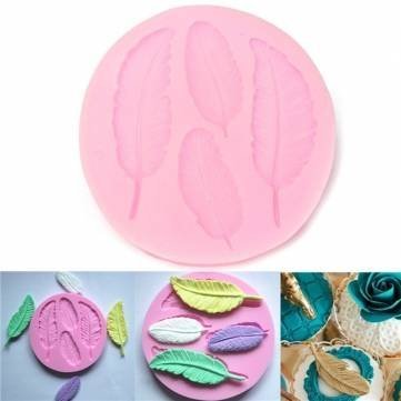 UR Bakeware Silicone 3D Feather Mold Cake Decoration DIY Mold Mould N5