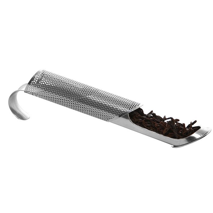 Stainless Steel Tea Infuser / Long Handled Hook Cylindrical Loose Tea Leave Strainer, MyGift N6