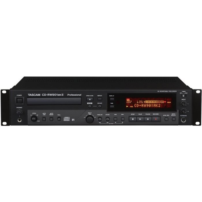 Tascam Professional CD Recorder (CD-RW901MKII) with CD-R 700MB 52X with Branded Surface 50pk Spindle 120mm, CD... N4