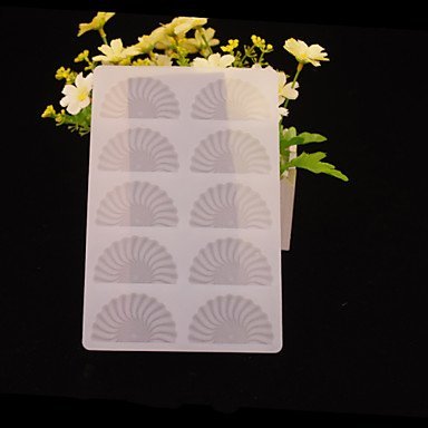 Y&XL&H Semi-Circle Flower Shape Chocolate Plugin Mold for Cake Decoration Silicone Material N2