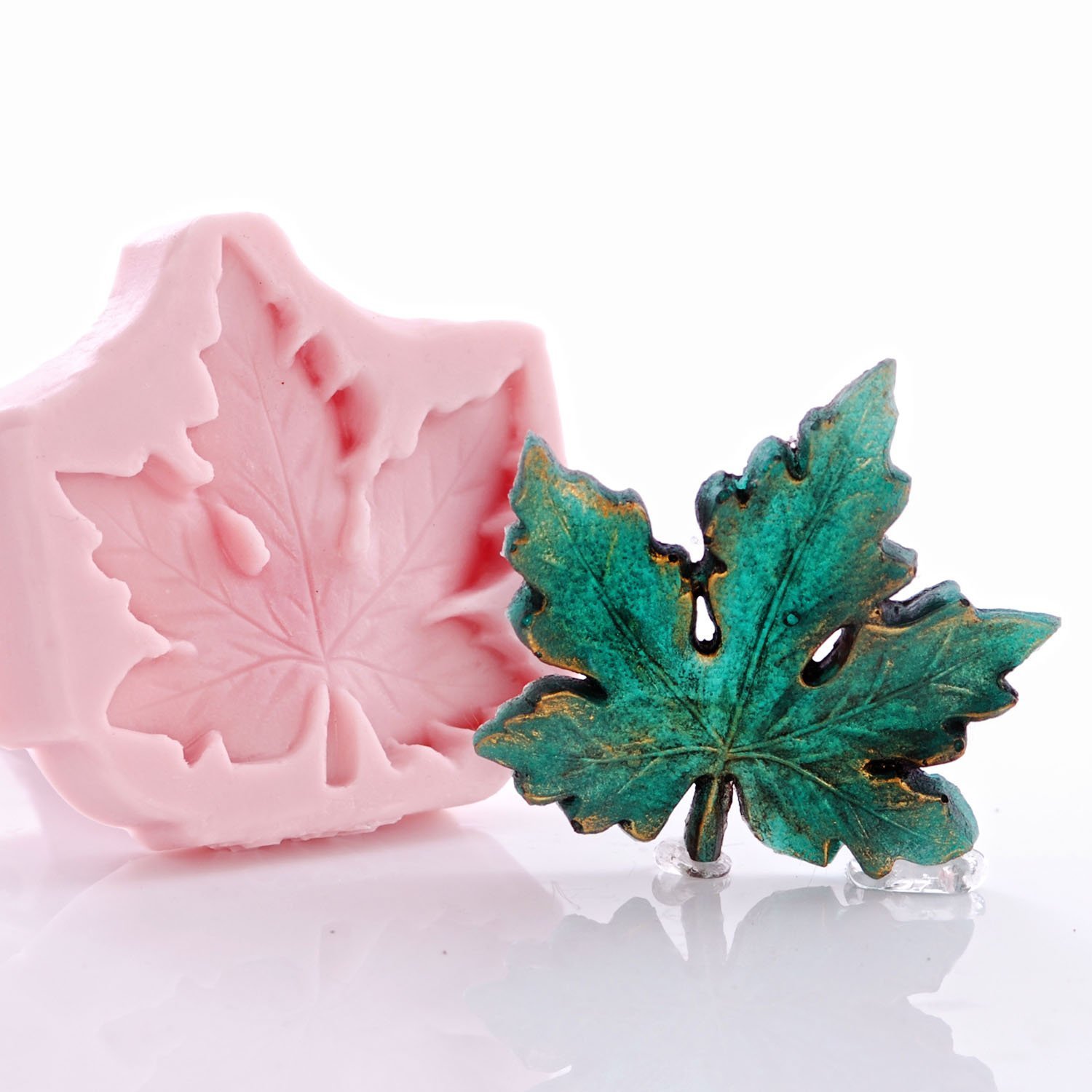 Silicone Maple Leaf Mold, Fondant, Candy, Chocolate, Food Safe, Polymer