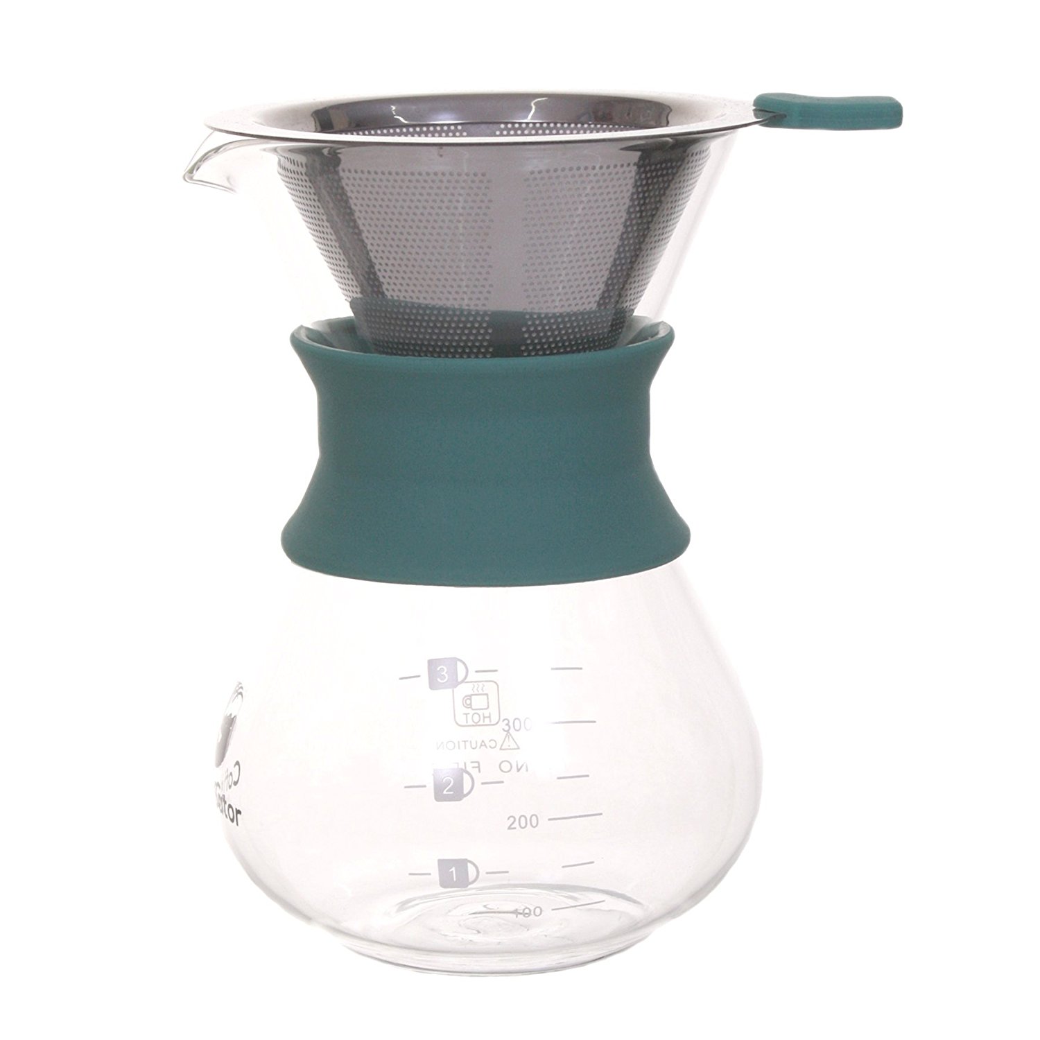 Drip Coffee Maker With Permanent Filter Coffee Gator Hand Drip Coffee Maker - 1-2 Cup 10z Carafe with Permanent