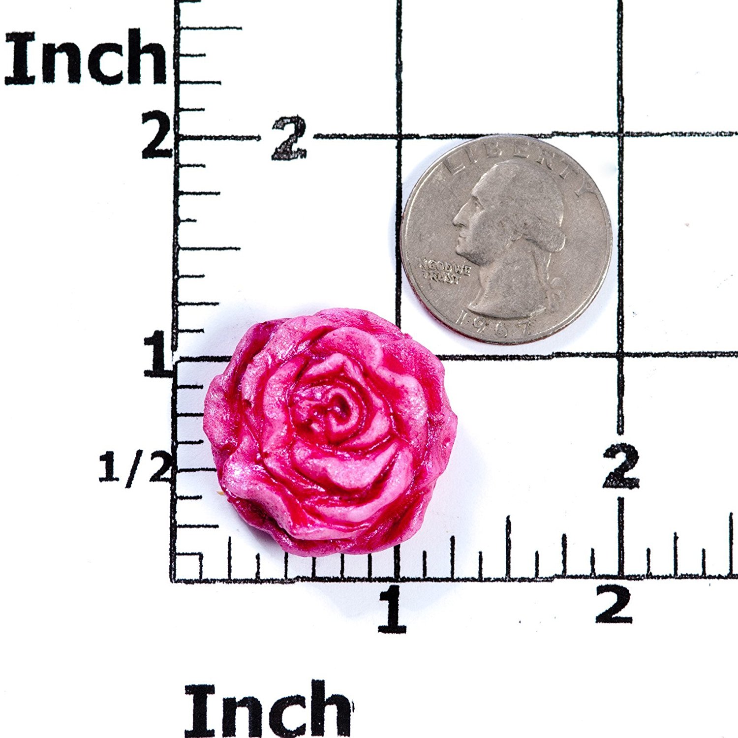 Silicone Cabbage Rose Mold Food Safe Fondant Chocolate Candy Mint Resin Polymer Clay Soap