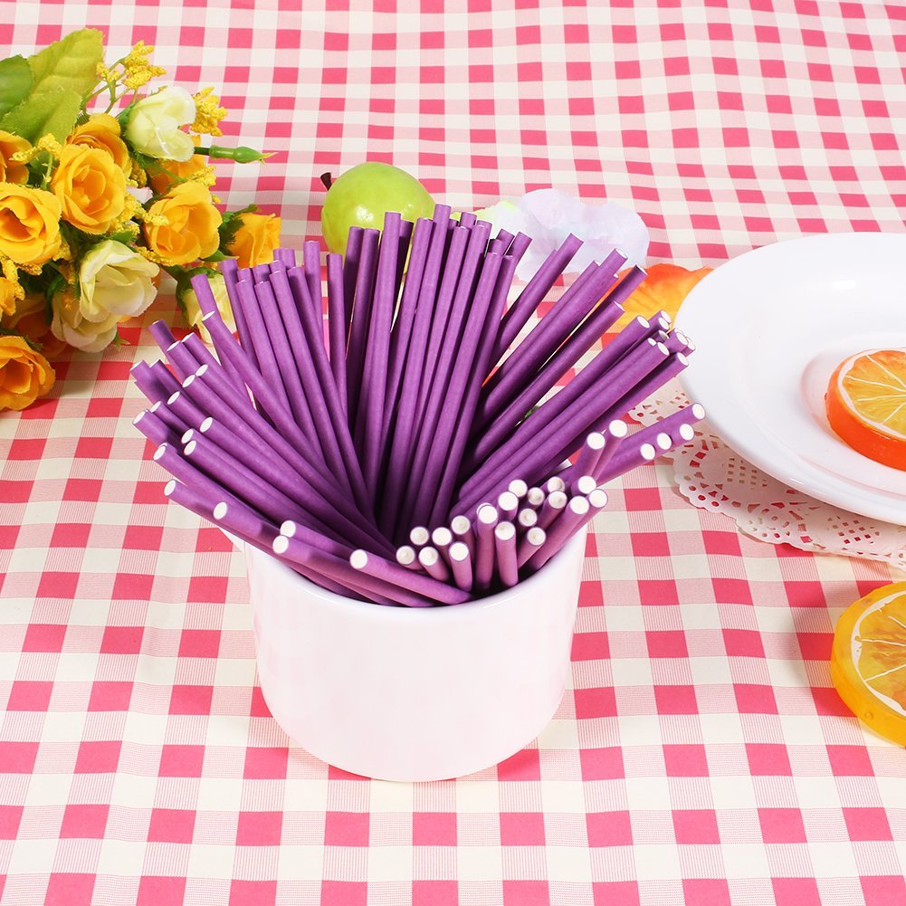 100 Count Sucker Lollipop Sucker Sticks (Pink) N15 Free Image Download