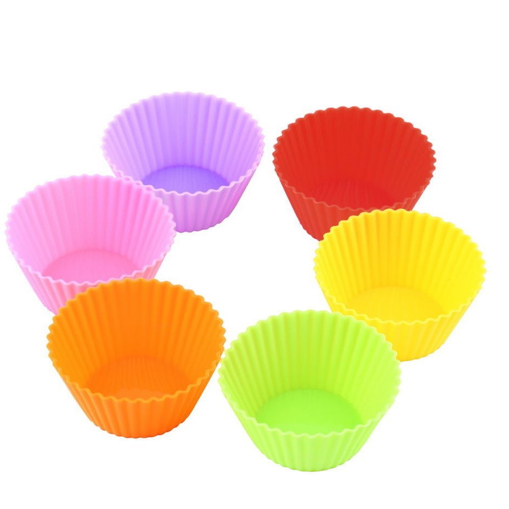 Silicone Soft Round Cake Muffin Chocolate Cupcake Liner Baking Cup Mold ...