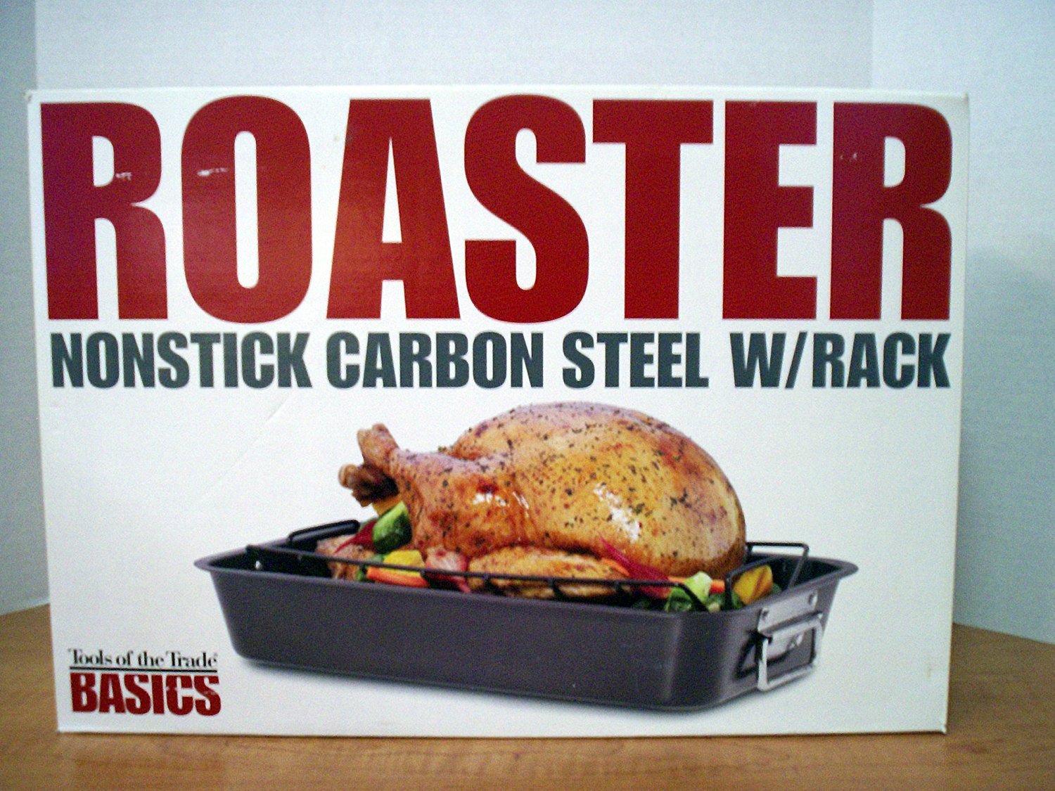 Tools Of The Trade Basics Roaster Nonstick Carbon Steel W Rack Free   5664725 